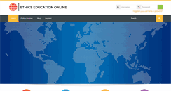 Desktop Screenshot of ethicseducationonline.net
