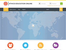 Tablet Screenshot of ethicseducationonline.net